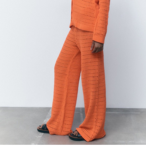 NWT Zara Crochet Pants - Picture 4 of 6